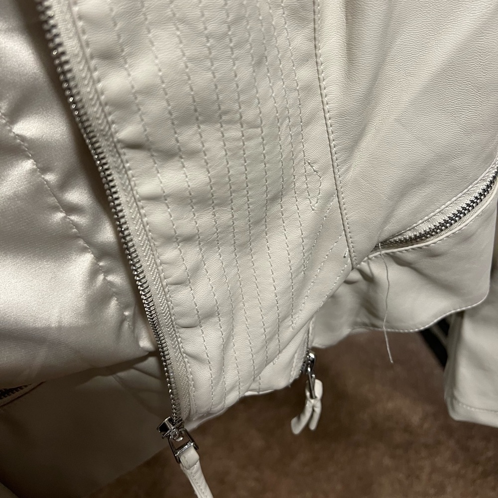 faux leather jacket
